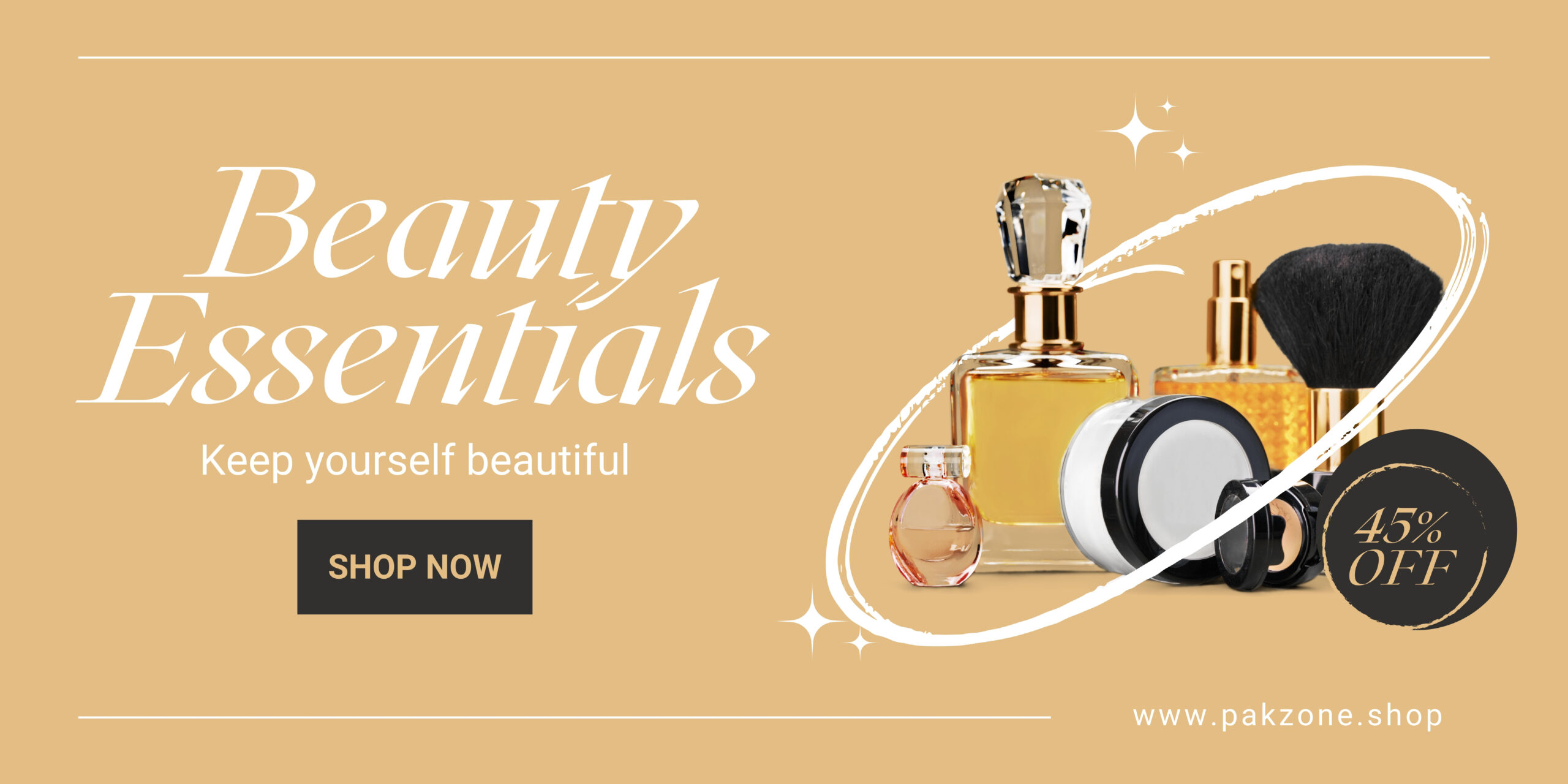 Orange Minimalist Cosmetic Banner (1)