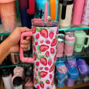 WENININOK 40 oz Strawberry Cup