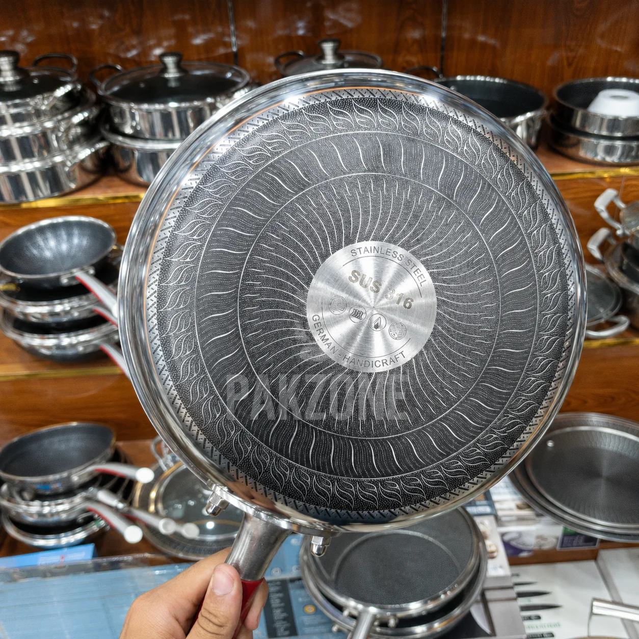 honeycomb laser coating frypan 4