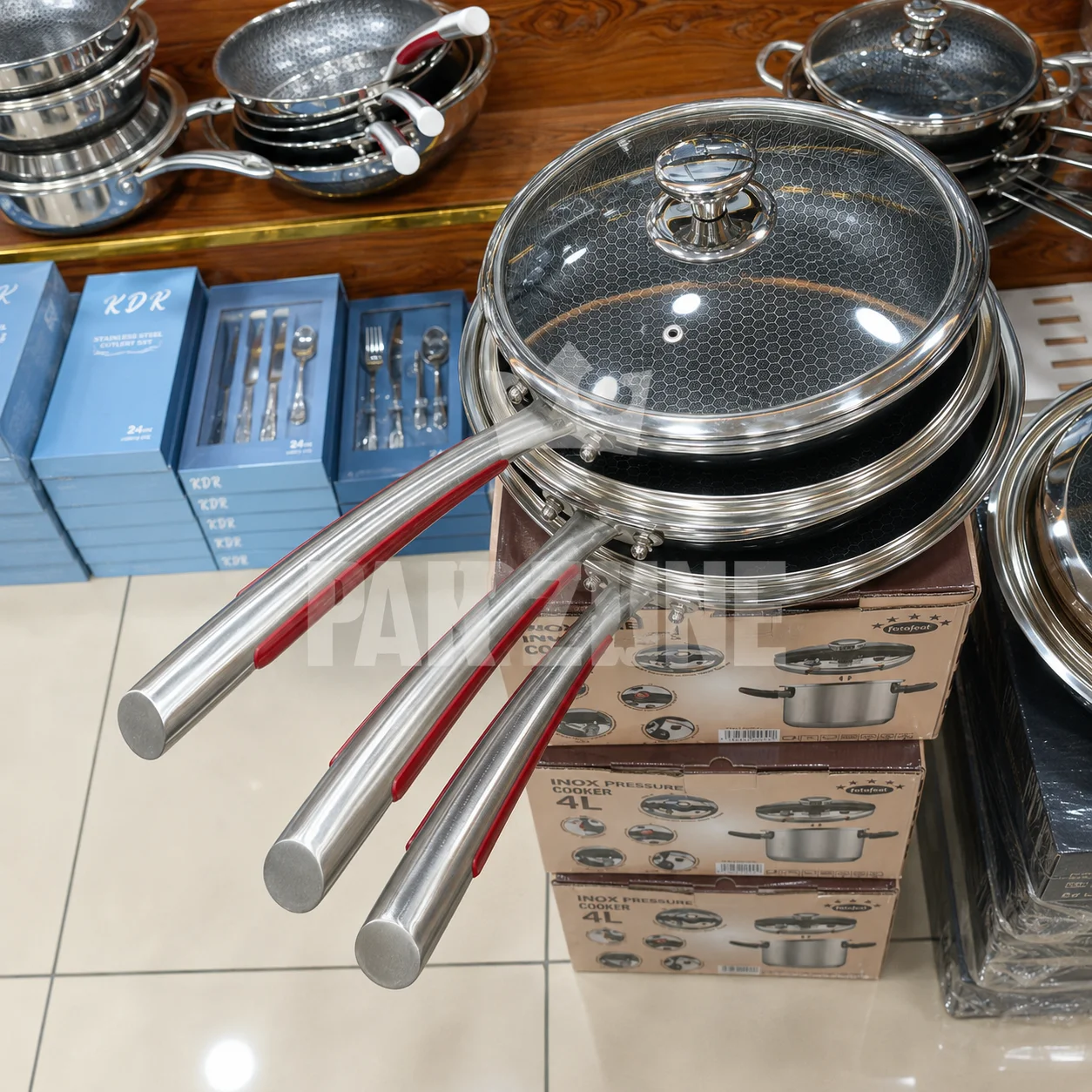 honeycomb laser coating frypan 8