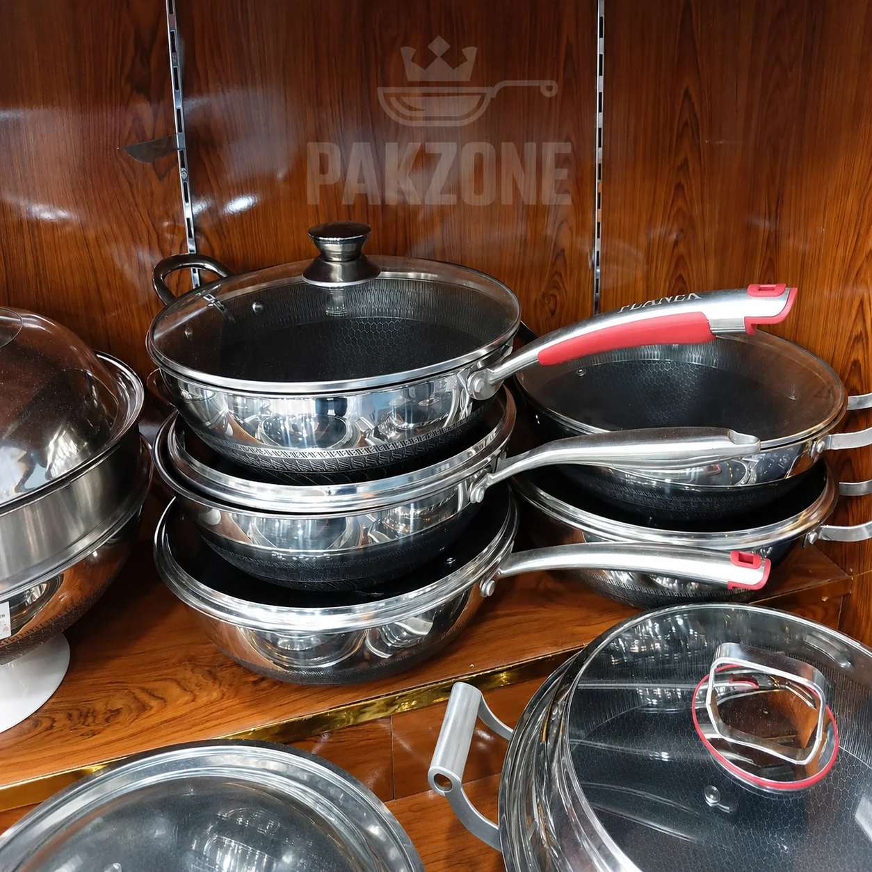 laer coating handle karahi 4 laer coating handle karahi
